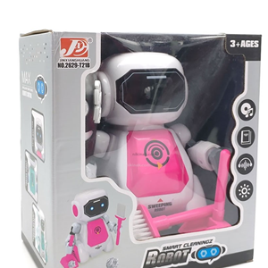 اسباب بازی ربات کنترلی نظافتچی صورتی SMART CLEANING ROBOT مدل T21B-2629 _اسباب بازی ربات